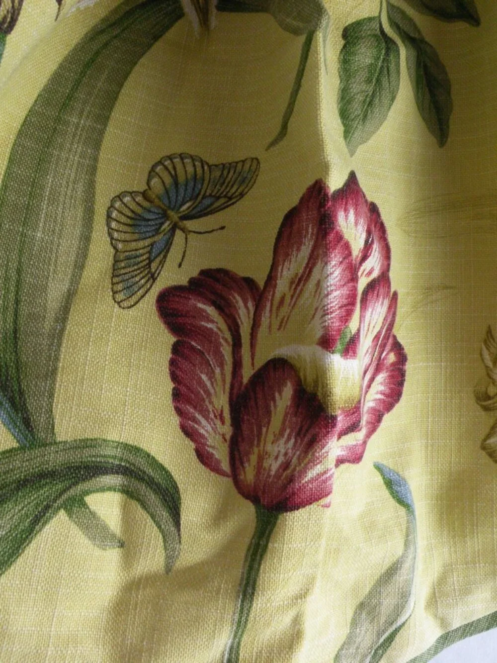 Waverly window valences curtain toppers butterfly floral set of 2